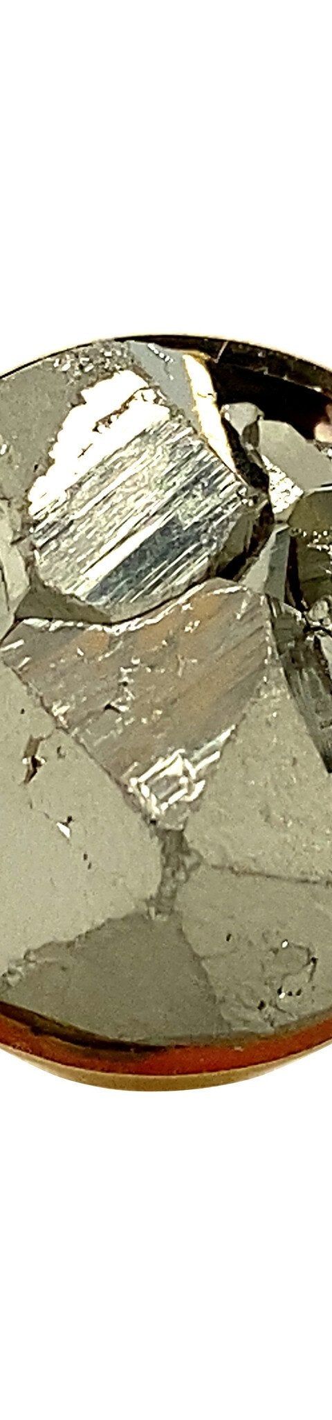 Vintage 18K Gold Ring with Pyrite